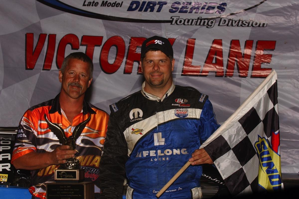 Pearson Locks Up Lucas Oil Late Model Dirt Series Victory at Virginia Motor Speedway in Hard Fought Contest