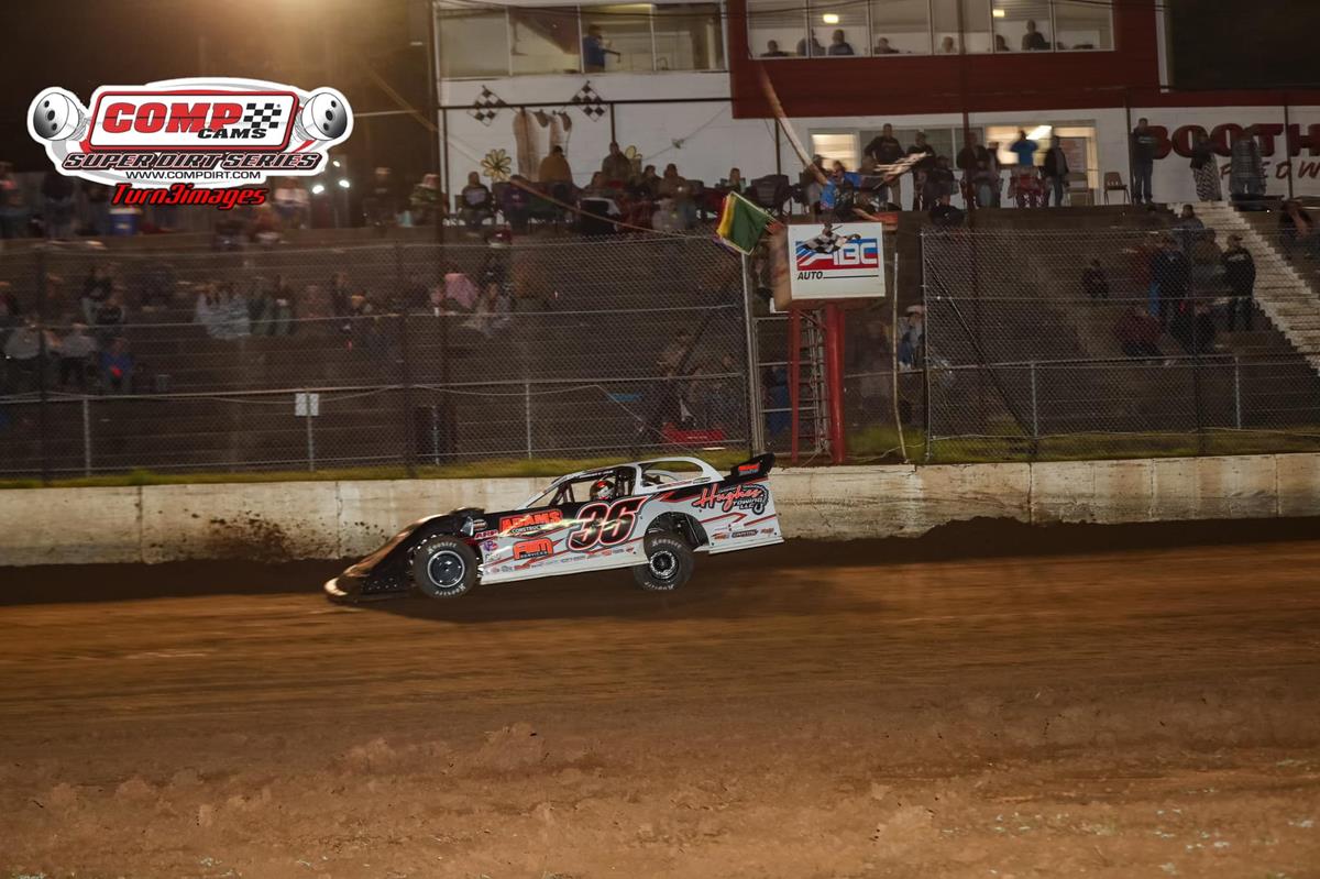 Boothill Speedway (Greenwood, LA) – Comp Cams Super Dirt Series – Ronny Adams Memorial – March 10th-11th, 2023. (Turn 3 photo)