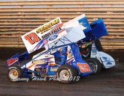 Mark and Kyle Larson at Knoxville