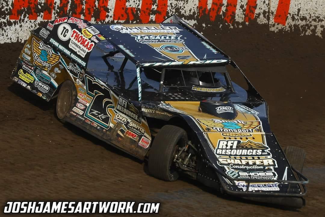 Farmer City Raceway (Farmer City, IL) - DIRTcar Summer Nationals - July 9th, 2021. (Josh James Artwork)