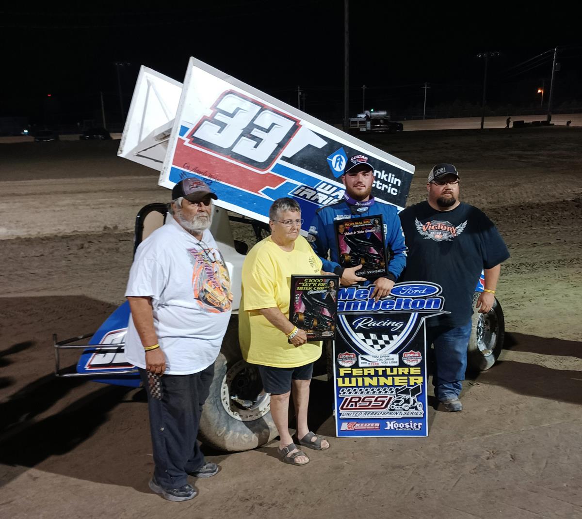 Koby Walters Wins United Rebel Sprint Series Bob Salem Memorial Finale with Last Lap Pass