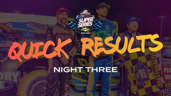 CAPITOL CUSTOM TRAILERS & COACHES ‘SUNSHINE SWING’ NIGHT NO. 3 RESULTS SUMMARY – ALL-TECH RACEWAY FRIDAY, FEBRUARY 9, 2024