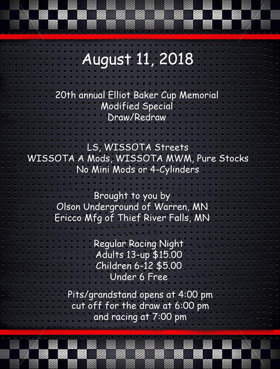 20th Annual Elliot Baker Cup Memorial - click image to enlarge