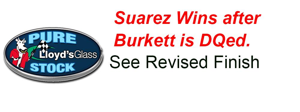 Suarez Advances to Win after Burkett is DQed