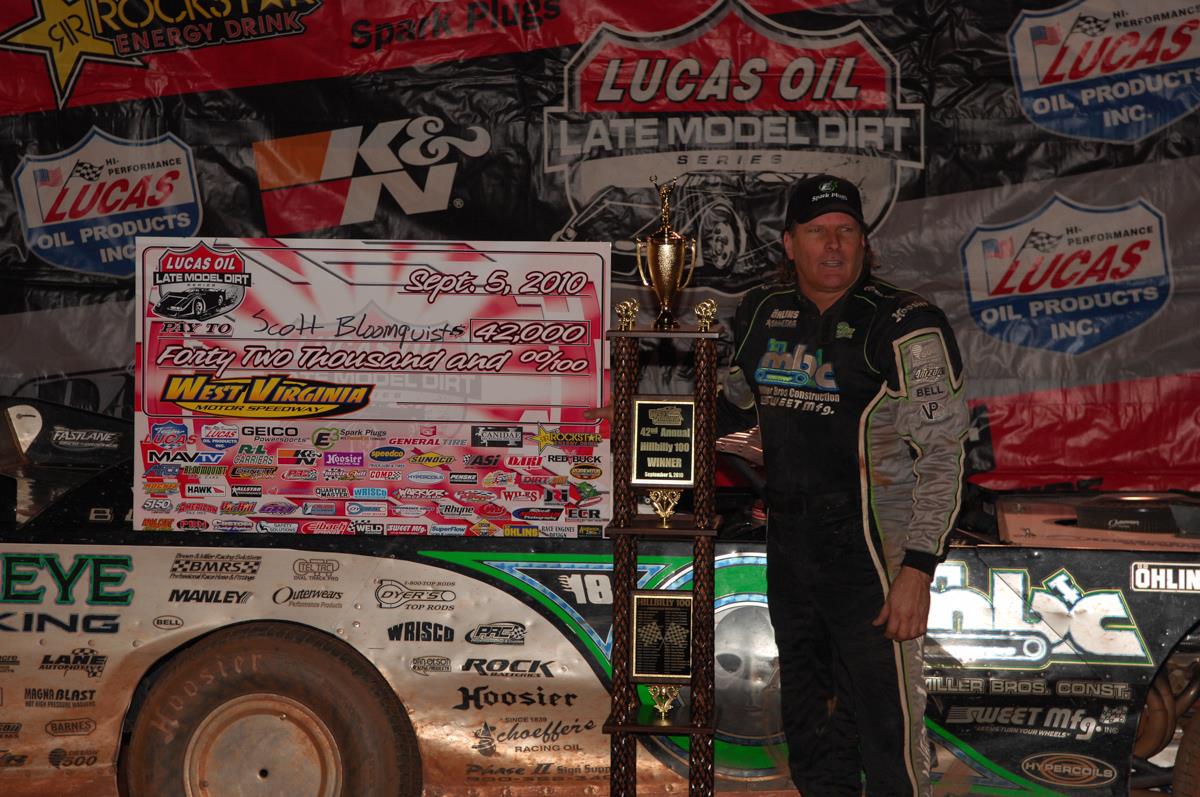 Scott Bloomquist Wins First Career Hillbilly Hundred at West Virginia Motor Speedway