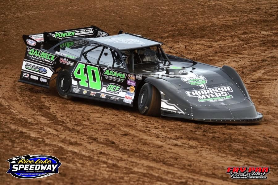 Adams Wins in Midwest Modified at Rice Lake Speedway