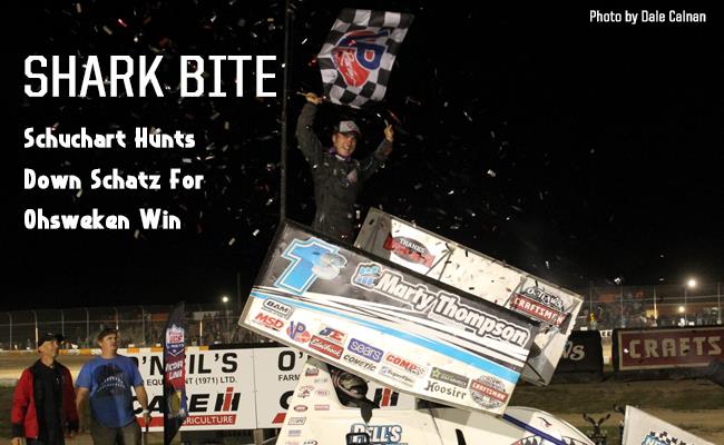 Logan Schuchart Takes a Bite Out of Donny Schatz for Win at Ohsweken