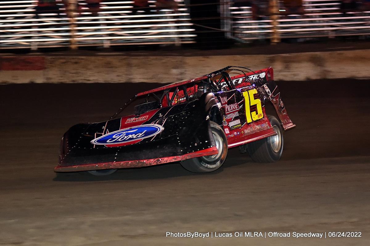 Off-Road Speedway (Norfolk, Neb.) – Lucas Oil Midwest LateModel Racing Association (MLRA) – Renegade 50 – June 24th-25th, 2022. (Todd Boyd photo)