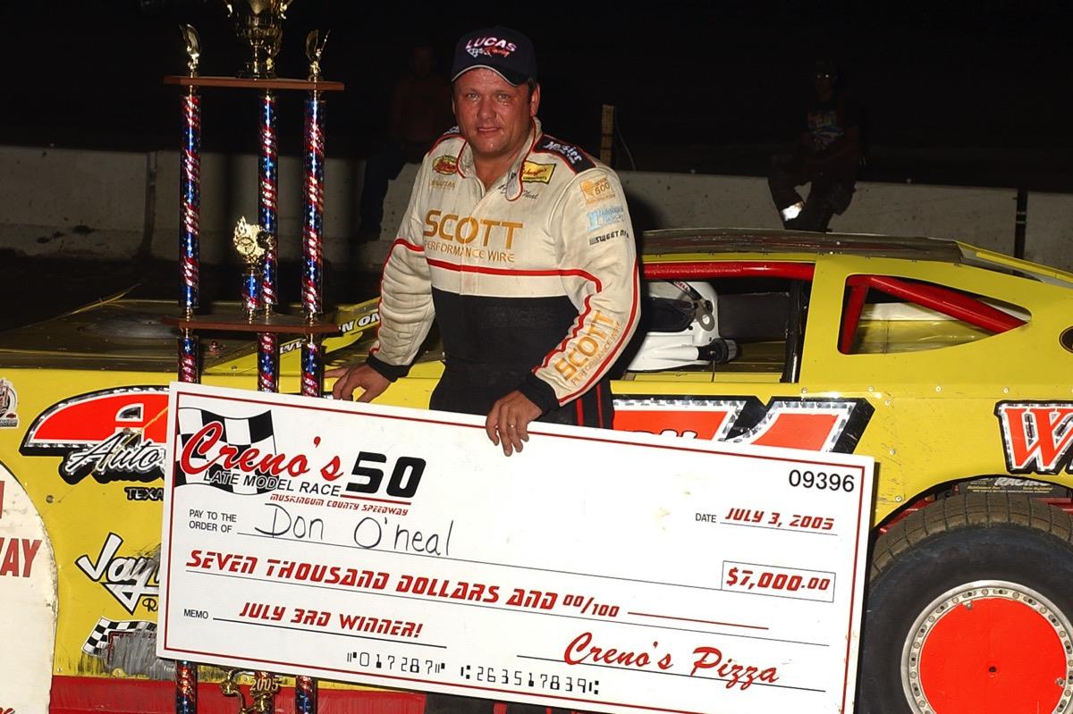 Don O'Neal Stays Hot With His 6th Lucas Oil Late Model Dirt Series Win of '05 at Muskingum County Speedway
