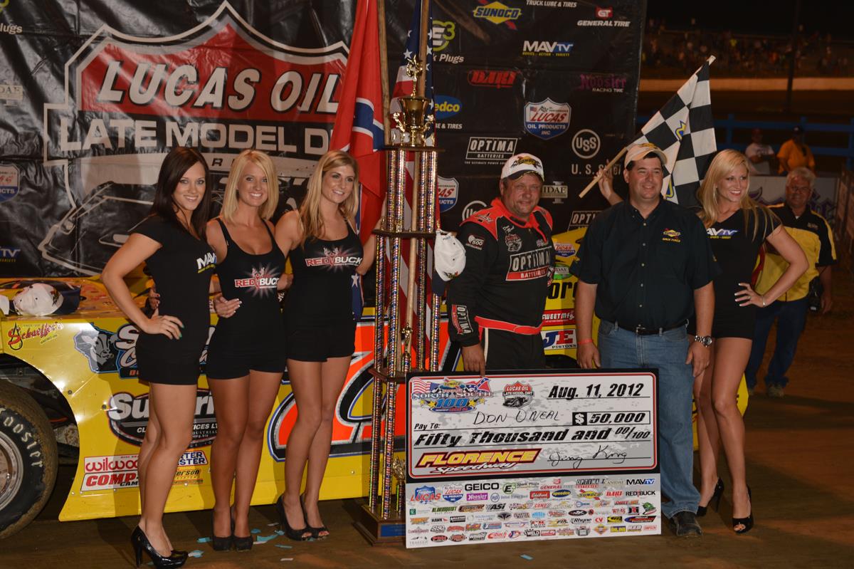 O’Neal Finally Captures Sunoco Race Fuels North/South 100 at Florence Speedway