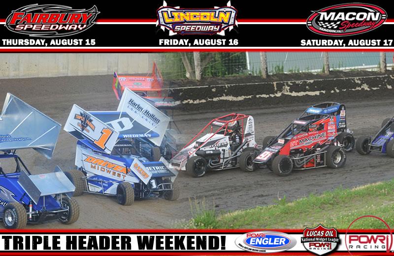 FAIRBURY, LINCOLN, MACON TRIPLEHEADER ON TAP