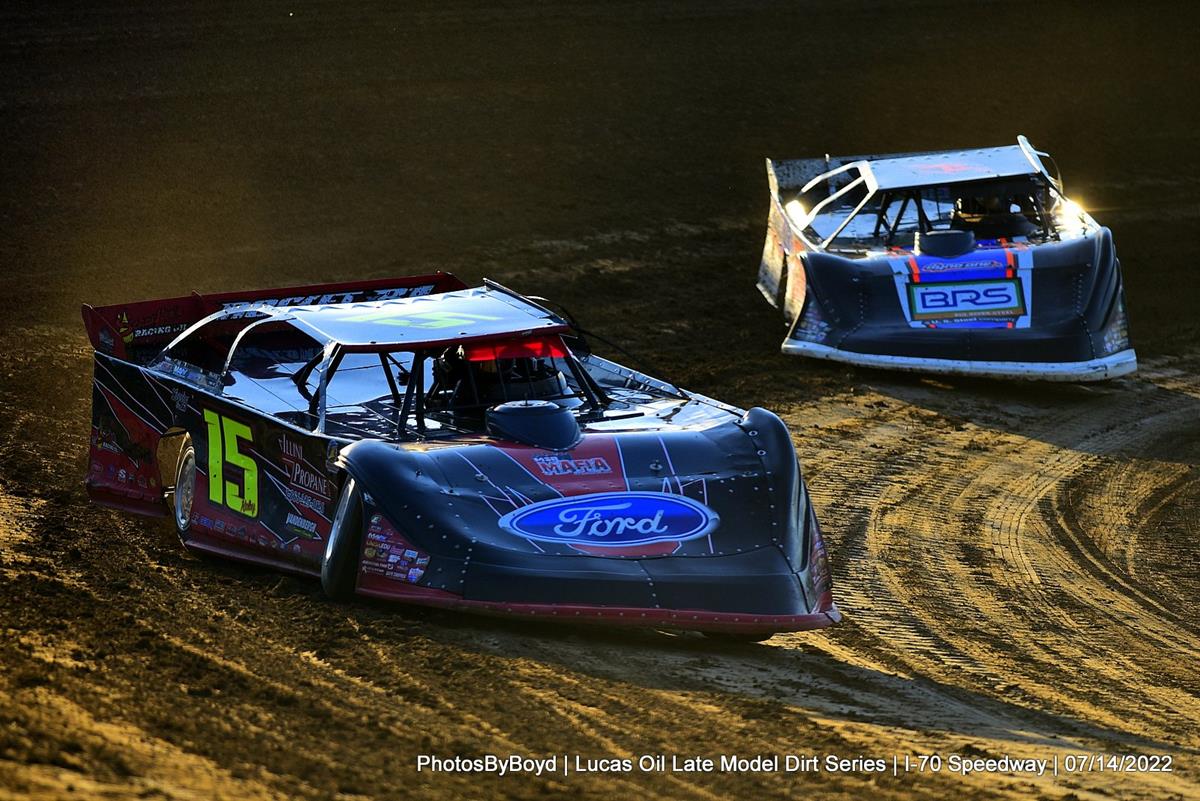 I-70 Motorsports Park (Odessa, MO) – Lucas Oil Late Model Dirt Series – July 14th, 2022. (Todd Boyd photo)