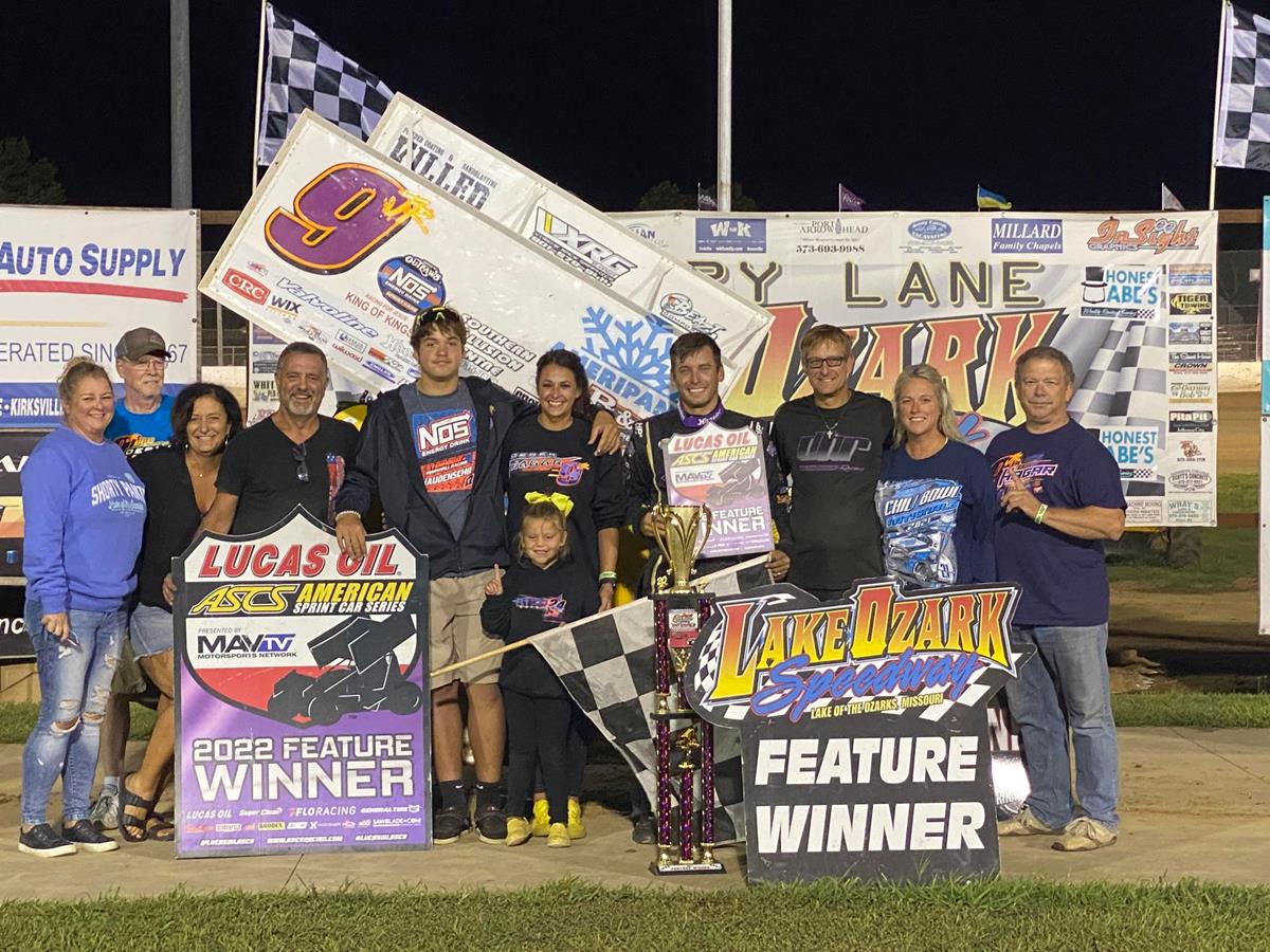 Derek Hagar Triumphant With The Lucas Oil American Sprint Car Series At Lake Ozark Speedway