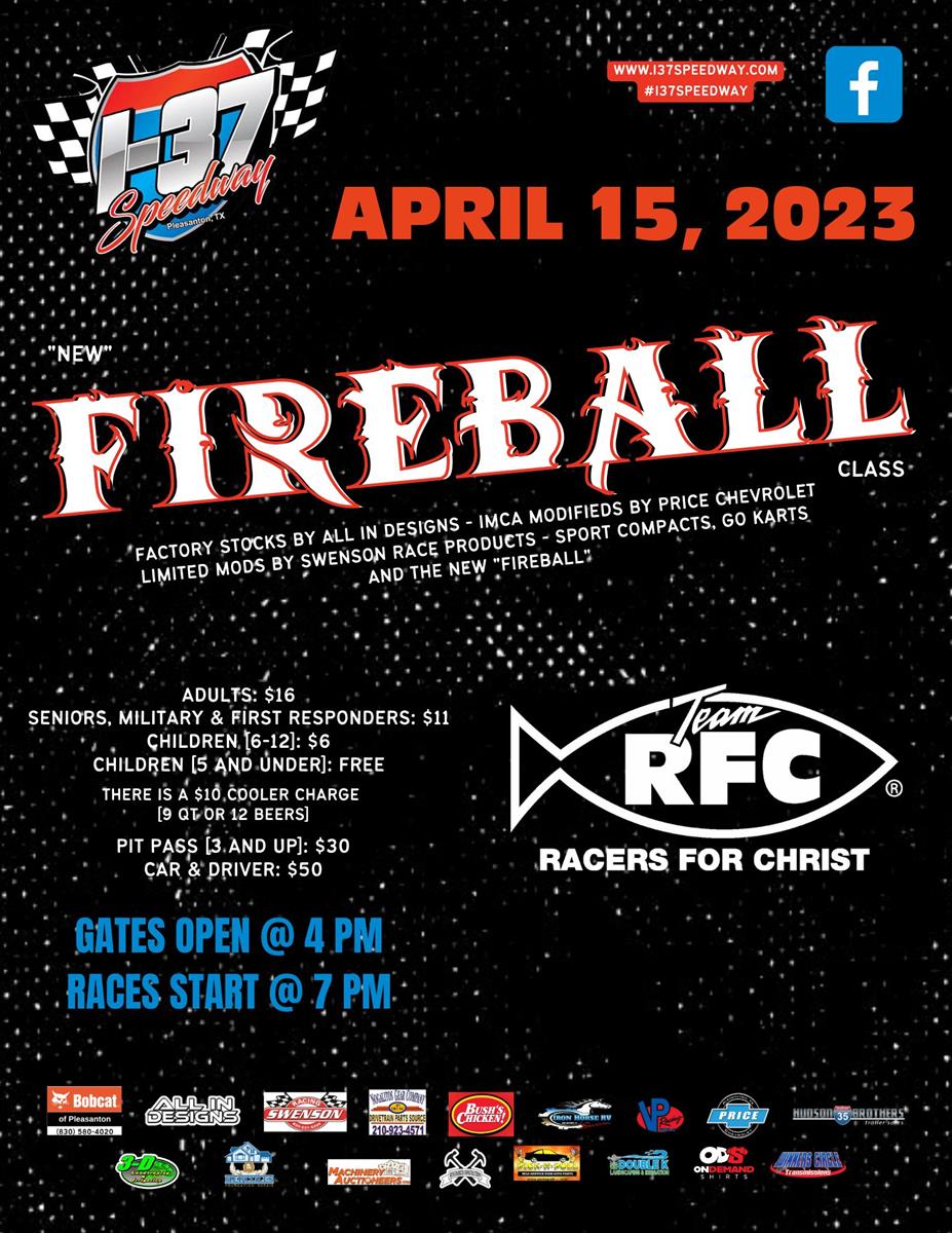 New FIREBALL Class Debut and RFC Night April 15th