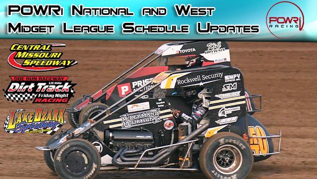 POWRi National & West Midget Leagues Schedule Updates