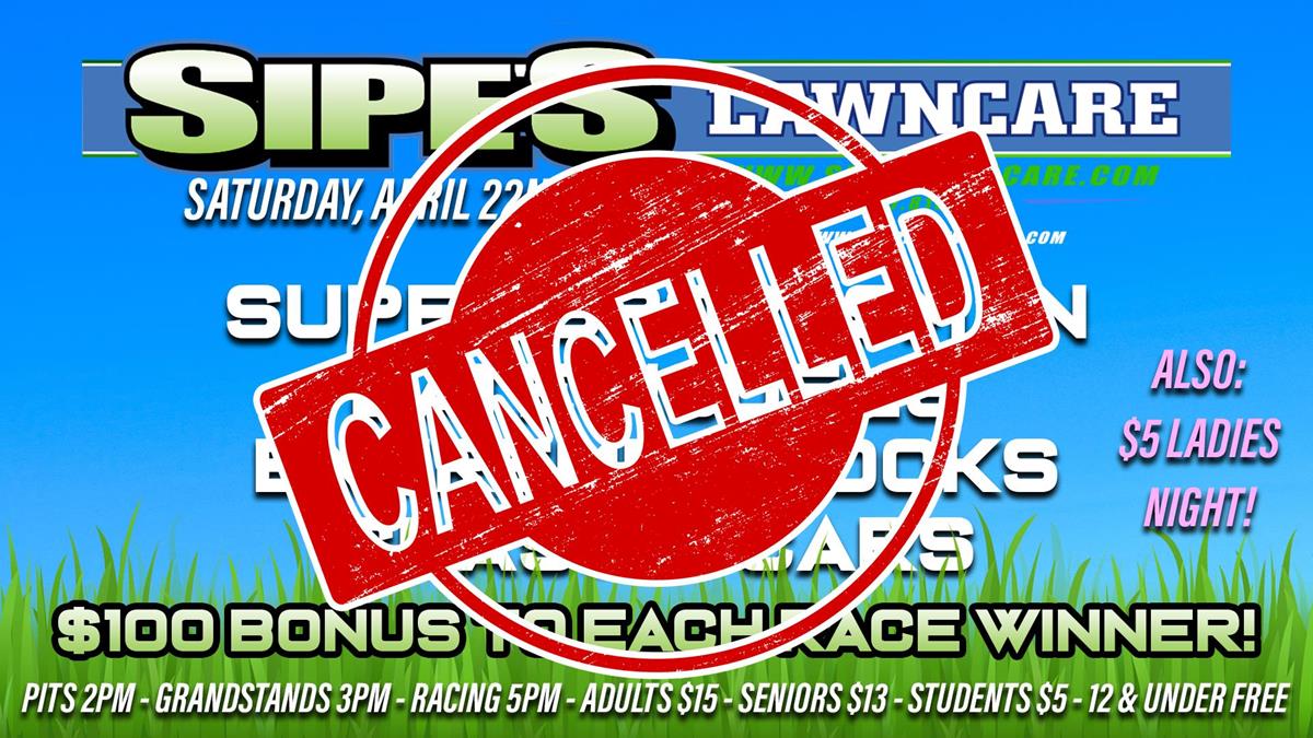 April 22 Racing Cancelled Due to Rainy Forecast