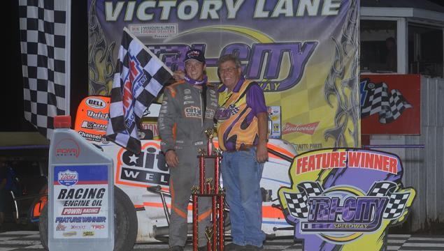 Garrett Aitken Gains First Career POWRi WAR Win at Tri-City Speedway