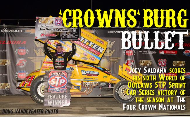 Saldana Scores Four Crown Win at Eldora Speedway