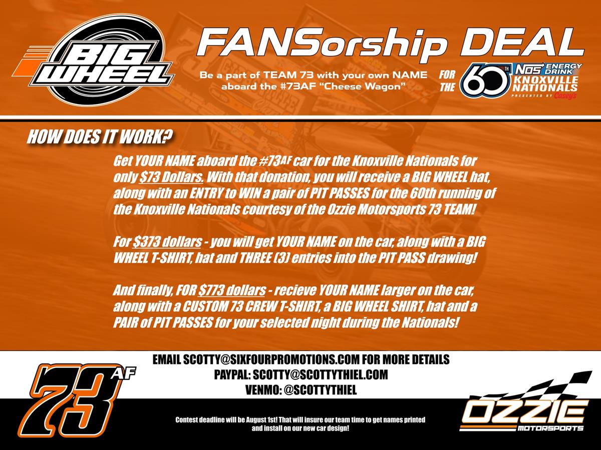 Big Wheel FANSorship Deal!