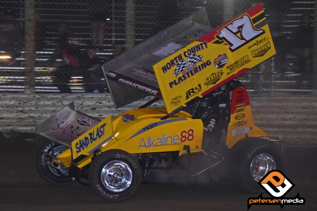 Flat Tire Derails Justin Sanders In Merced