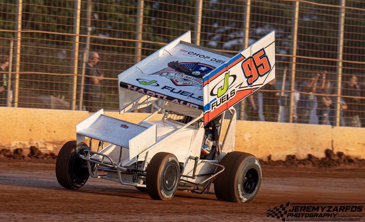 Hartlaub Earns 410 Sprint Top Ten, Three Top Fives in 358 Competition Over Two Week Span