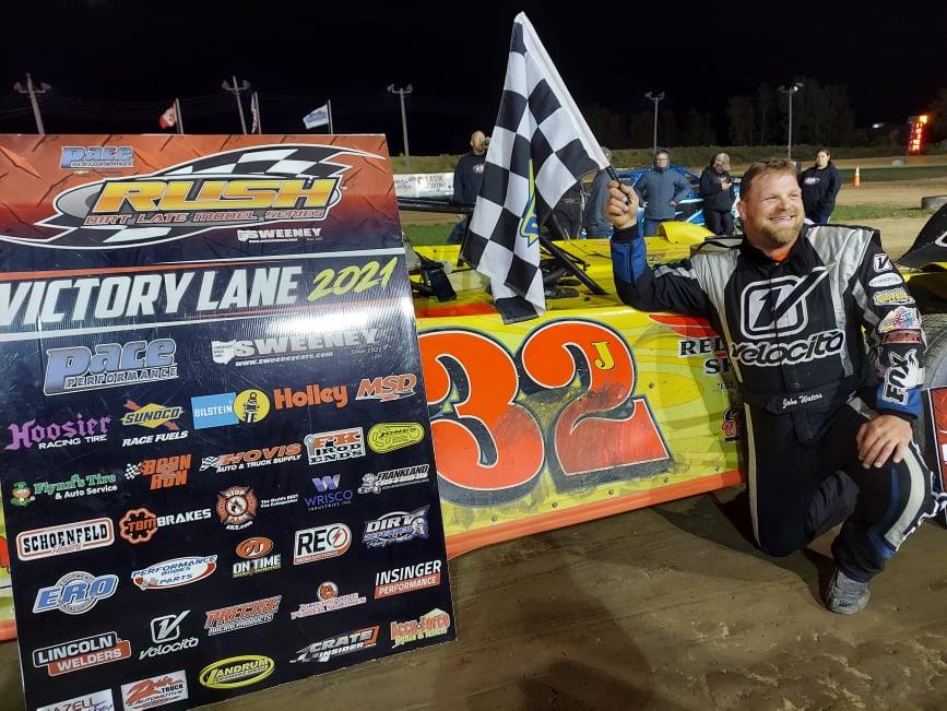 JOHN WATERS ENDS 3+ YEAR WINLESS DROUGHT ON FLYNN’S TIRE/BORN2RUN LUBRICANTS TOUR WITH PACE RUSH LATE MODEL WIN ON NIGHT 1 OF “TOPLESS NATIONALS” AT