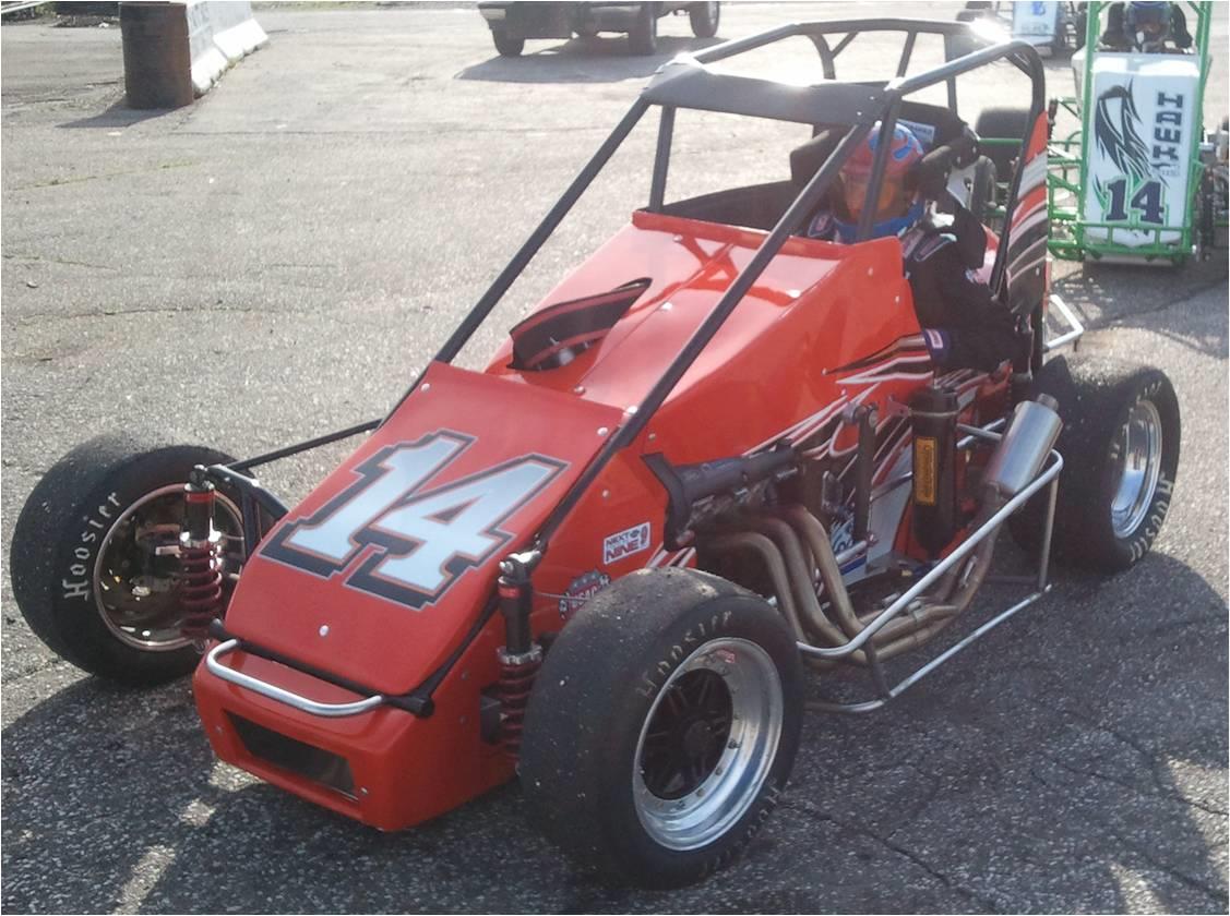 Michael races in double feature night at speedrome