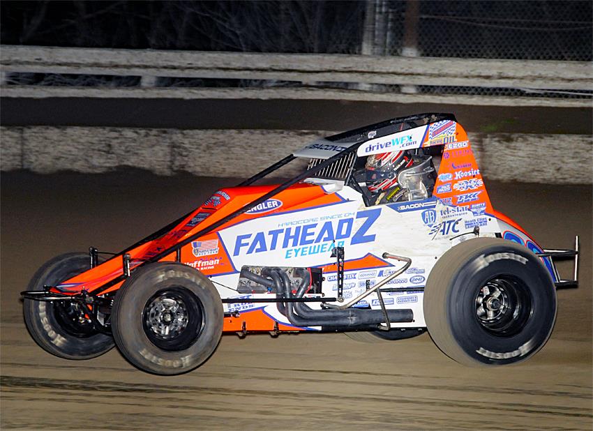 Bacon a Passing Master at USAC’s Winter Dirt Games