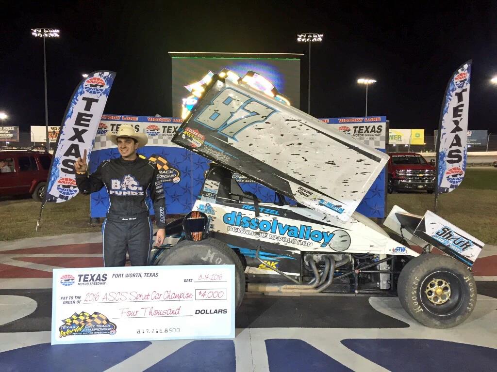 Aaron Reutzel Earns His First Lucas Oil ASCS Texas World Dirt Track Championship!