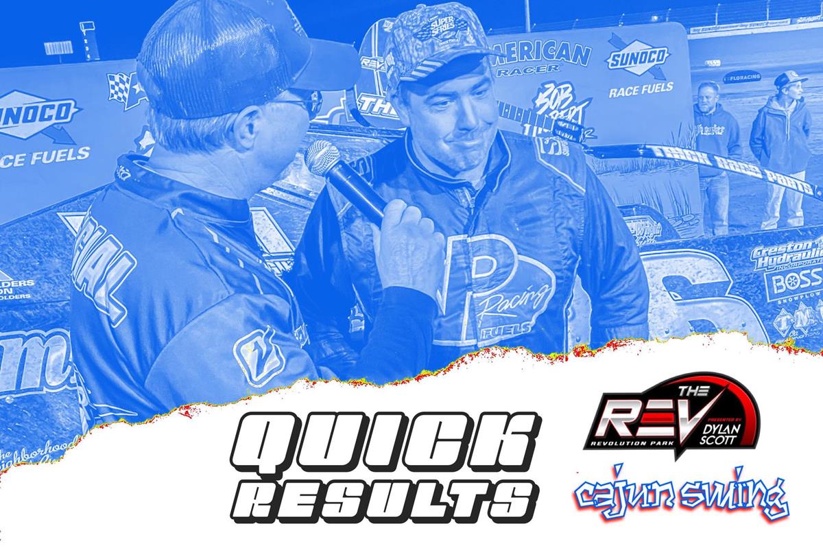 CAJUN SWING NIGHT NO. 3 RESULTS SUMMARY THE REV REVOLUTION PARK THURSDAY, NOVEMBER 11, 2021