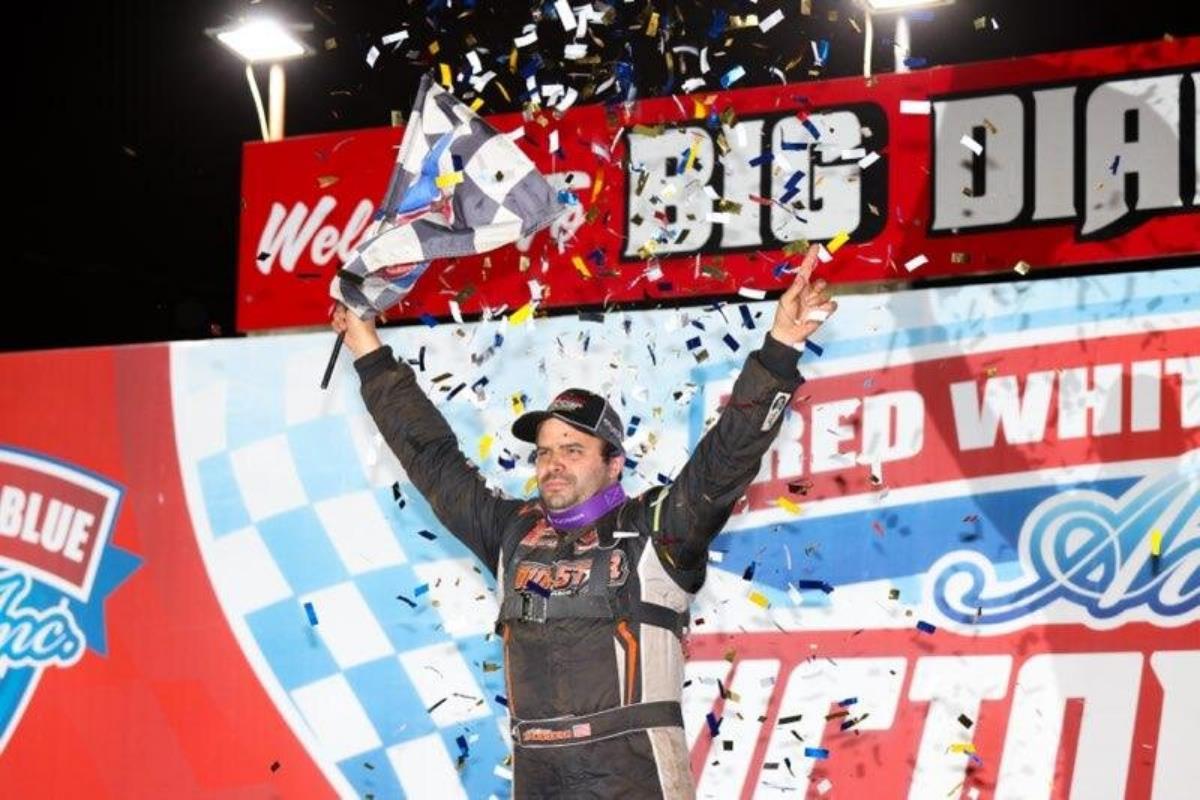 Anthony Perrego scores first career Super DIRTcar win at Big Diamond