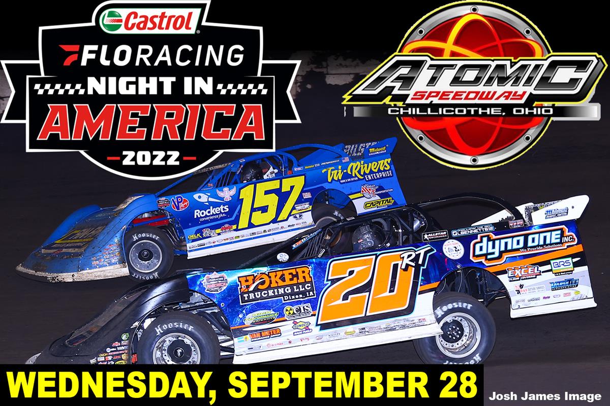 Castrol® FloRacing Night in America Invades Atomic Speedway on Sept. 28