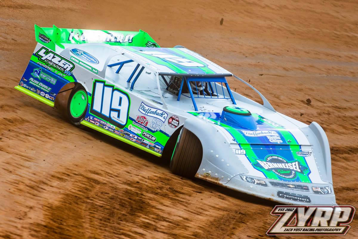 Dirt Track at Charlotte (Concord, NC) – World of Outlaws Morton Buildings Late Model Series – World Finals – November 5th-6th, 2021. (Zach Yost photo)