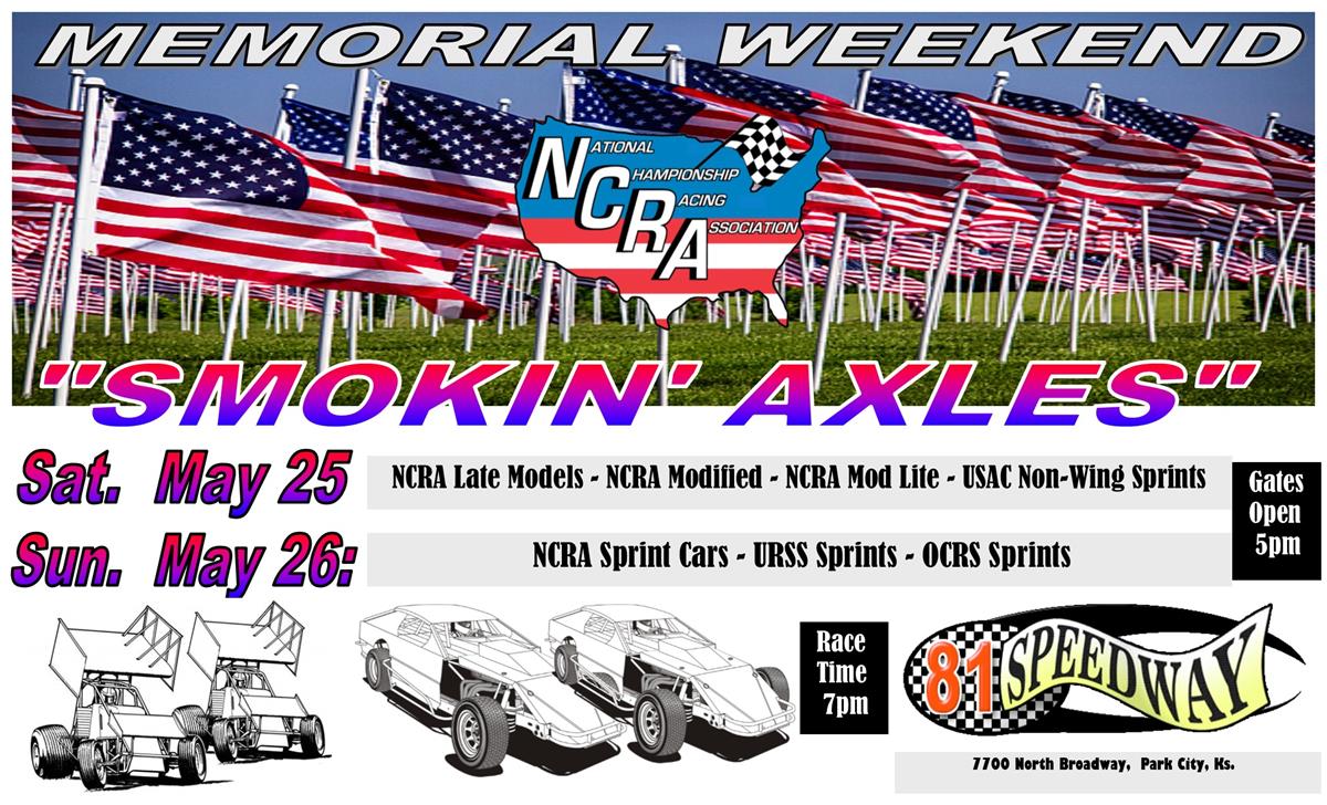 NCRA HEADING TO 81 SPEEDWAY IN PARK CITY FOR MEMORIAL WEEKEND