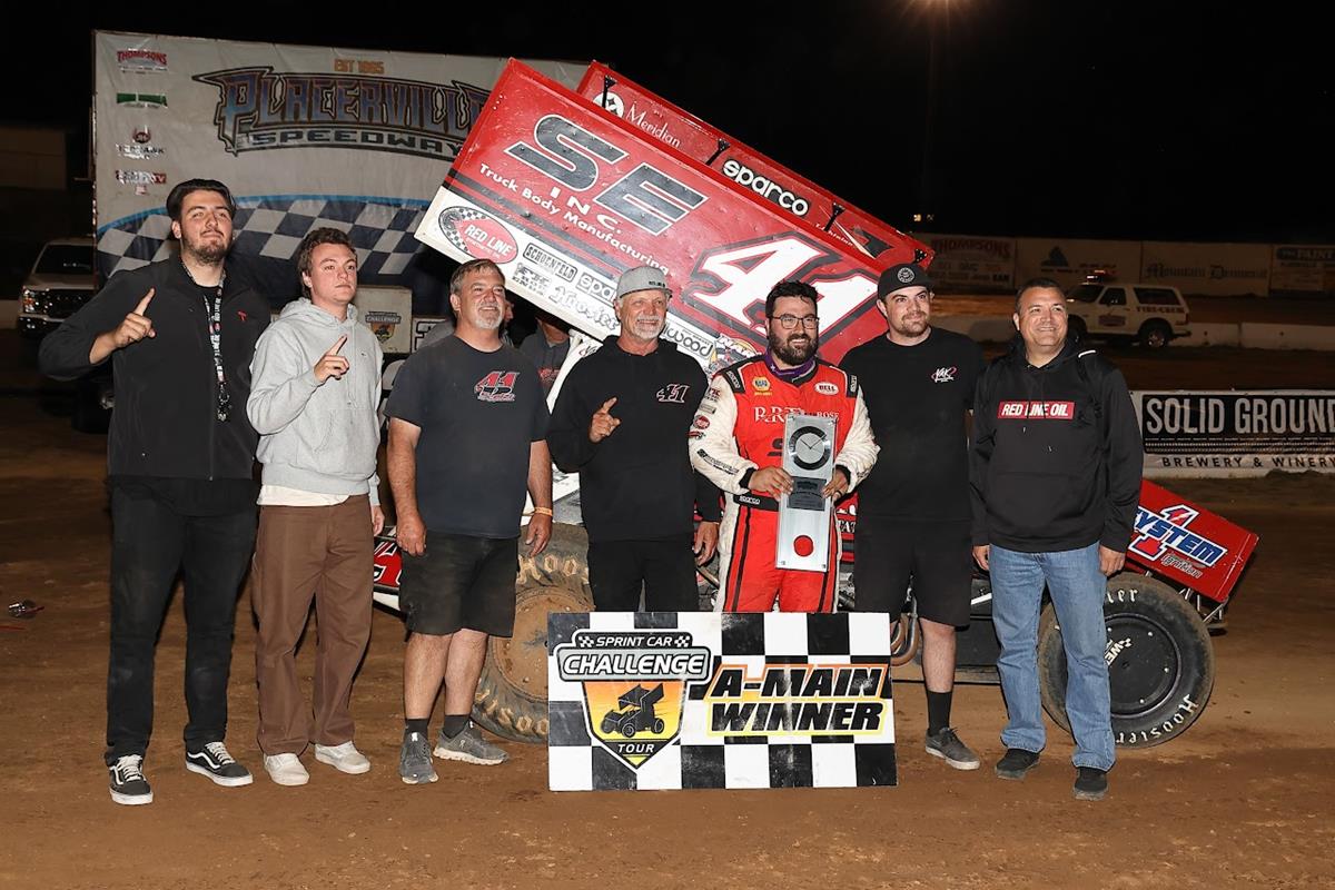 Dominic Scelzi Wins Dave Bradway Jr. Memorial Opener at Placerville Speedway