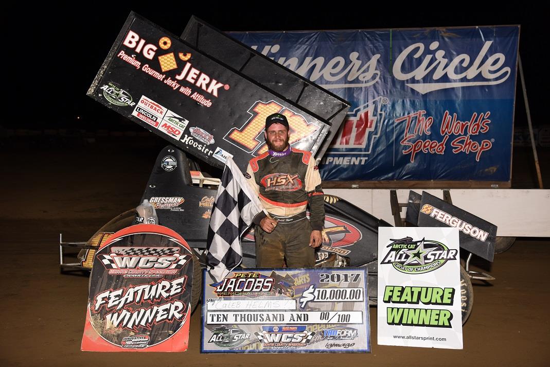 Caleb Helms earns $10,000 for first-ever Arctic Cat All Star victory during Wayne County’s Pete Jacobs Memorial