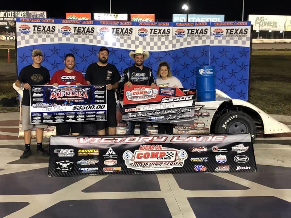 Cade Dillard wins Southern Dirt Track Championship opener