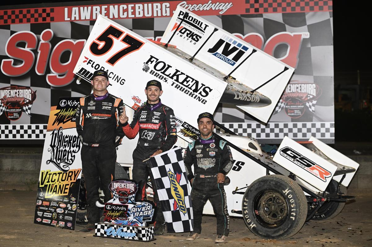 A-MAY-ZING: Kyle Larson Concludes Monumental Month of May with Kubota High Limit Racing Win at Lawrenceburg