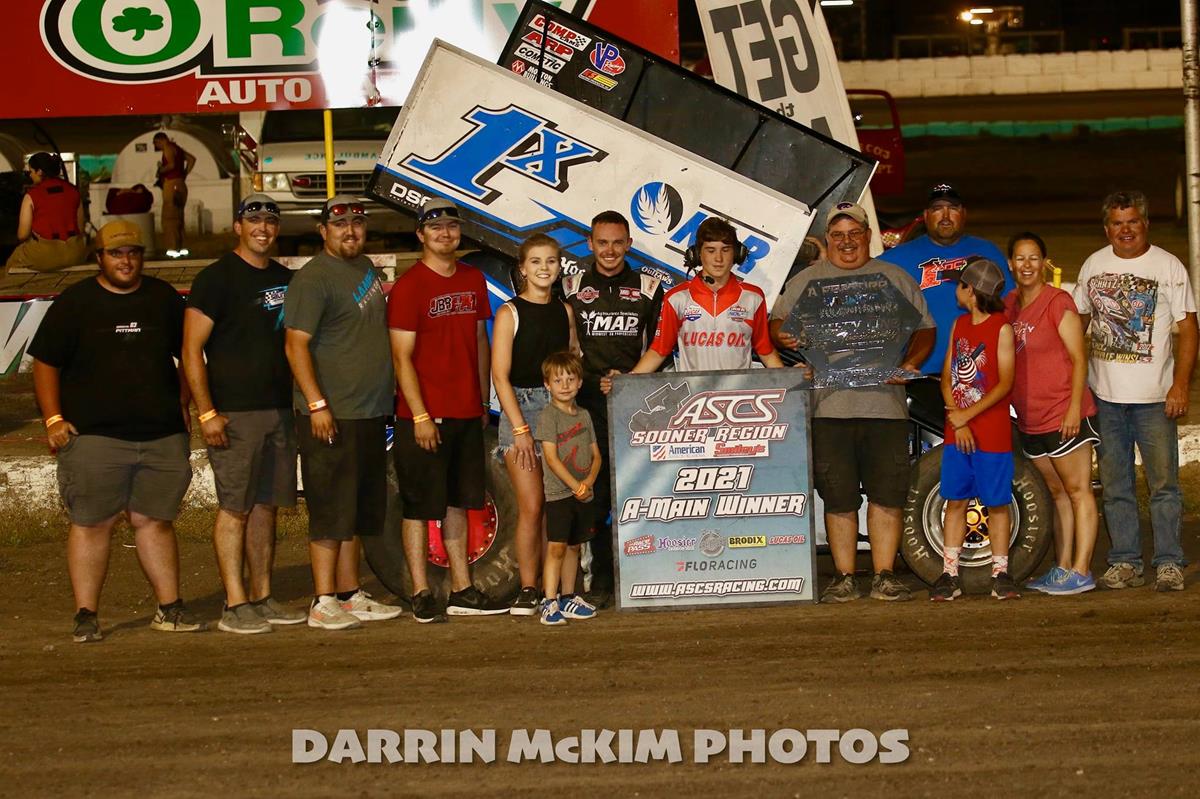Jake Bubak Takes ASCS Sooner Checkers At 81-Speedway