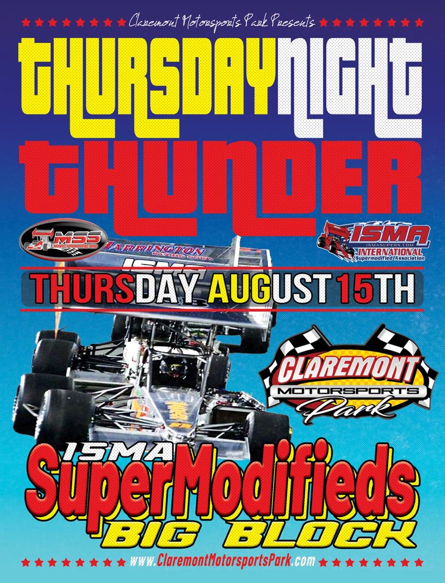 ISMA/MSS Super Modifieds Heading Back to Claremont Motorsports Park in 2024