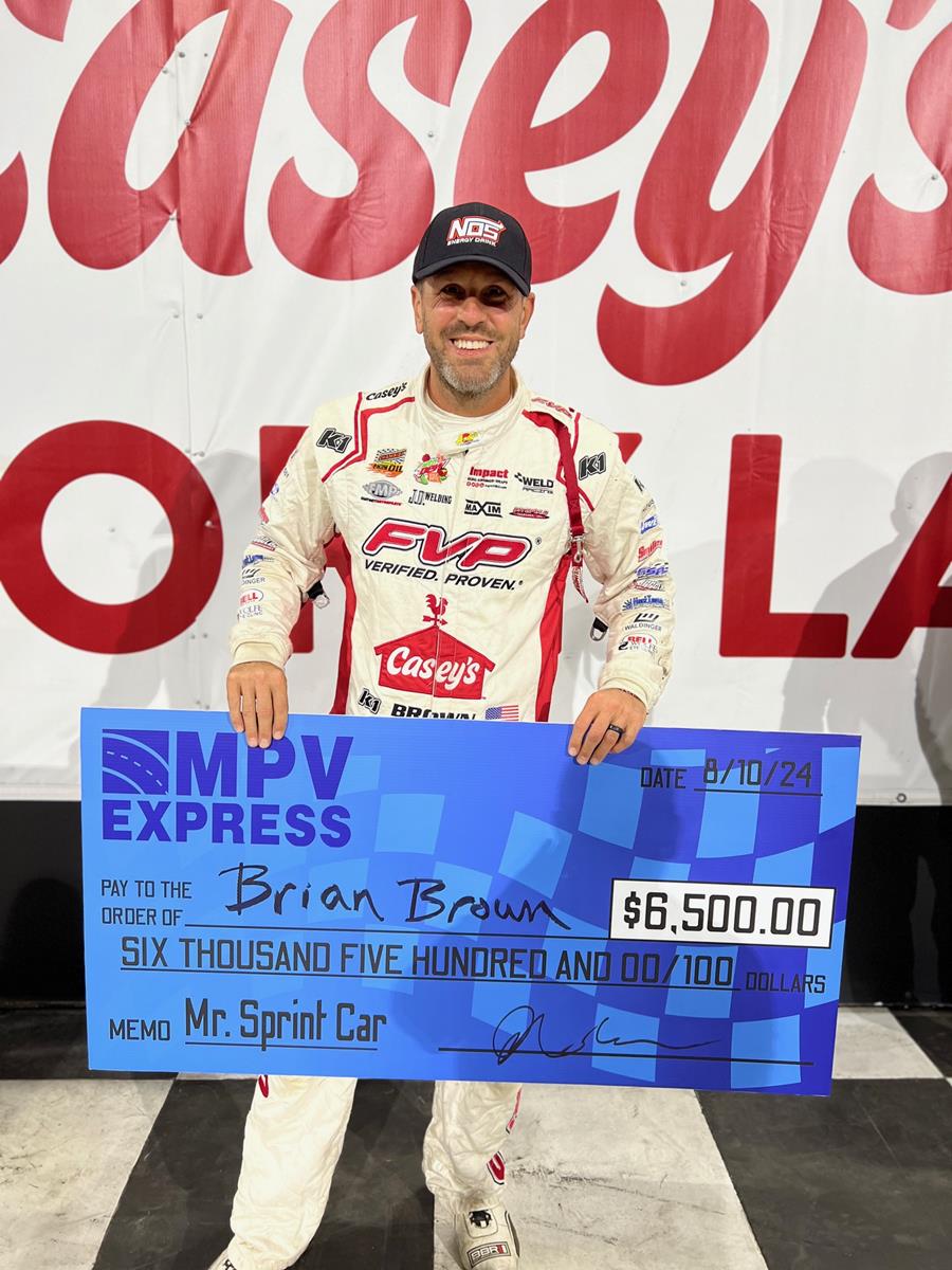 Brian Brown is MPV Express Jesse Hockett “Mr. Sprint Car!”