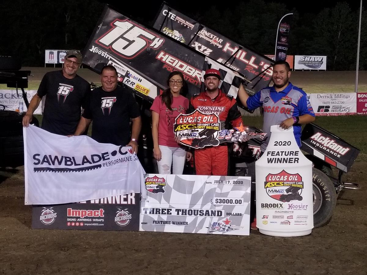 Hafertepe Hustles The Highside For Lucas Oil ASCS Victory At U.S. 36 Raceway