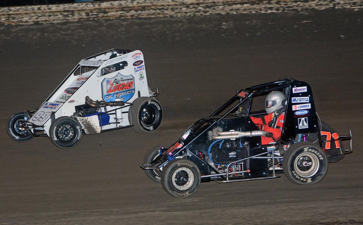 "Badger Doubleheader at Sycamore & Angell Park" "Probst continues to close title margin"