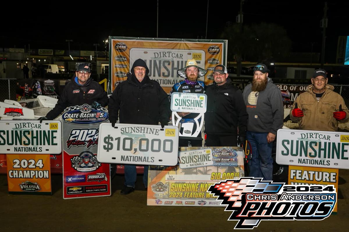 Volusia Speedway Park (Barberville, FL) – Crate Racin' USA Winter Series – Sunshine Nationals – January 18th-20th, 2024. (Chris Anderson Photo)