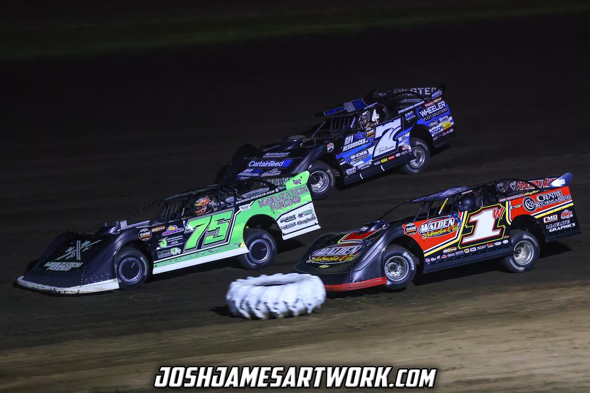 Farmer City Raceway (Farmer City, IL) – World of Outlaws Case Late Model Series – Illini 100 – April 12th-13th, 2024. (Josh James Artwork)