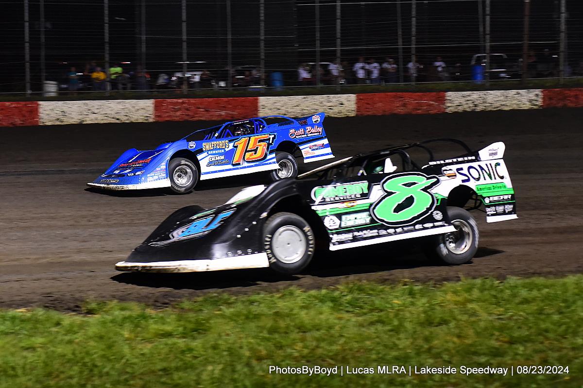 Lakeside Speedway (Kansas City, KS) – Lucas Oil Midwest Late Model Racing Association – August 23rd, 2024. (Todd Boyd Photo)