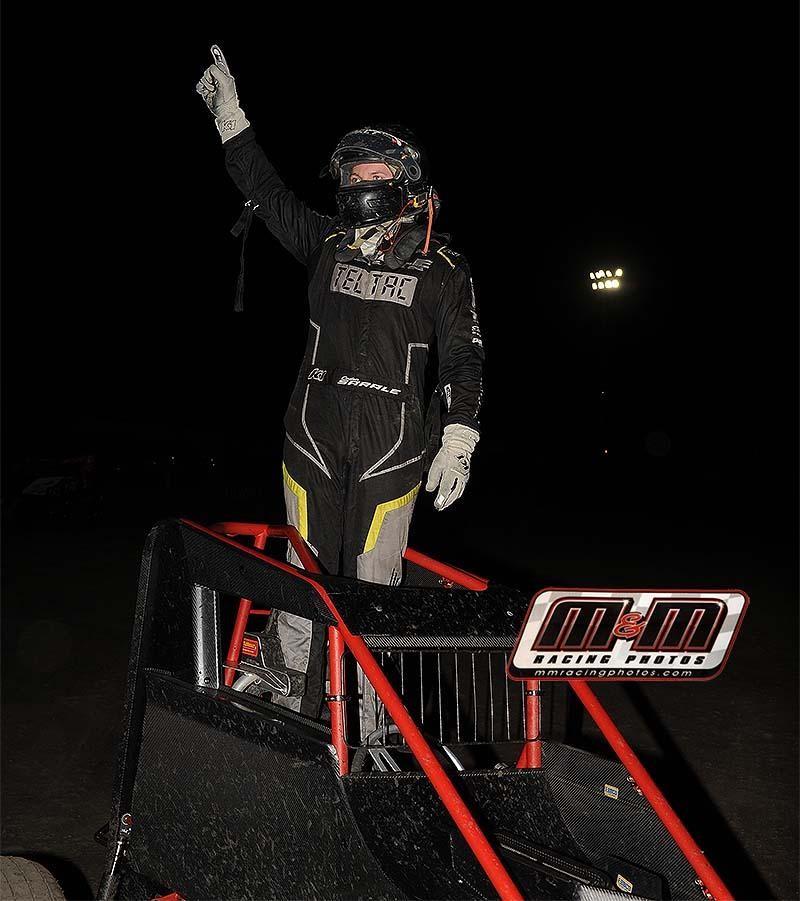 CADEN SARALE Scores BCRA Midget Triumph in Salute to Doug Bock at Antioch Speedway in Round 2 of Triple Crown Series