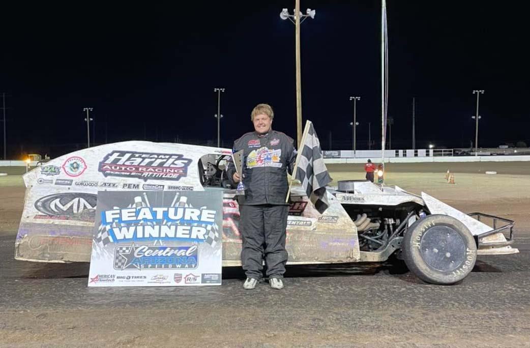 Victory Lane at Central Arizona Speedway on January 22, 2022.