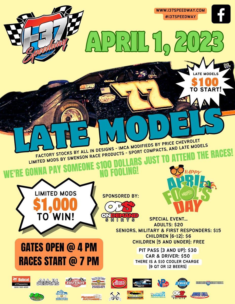 NEXT RACE: April 1, 2023; April Fool's Day!