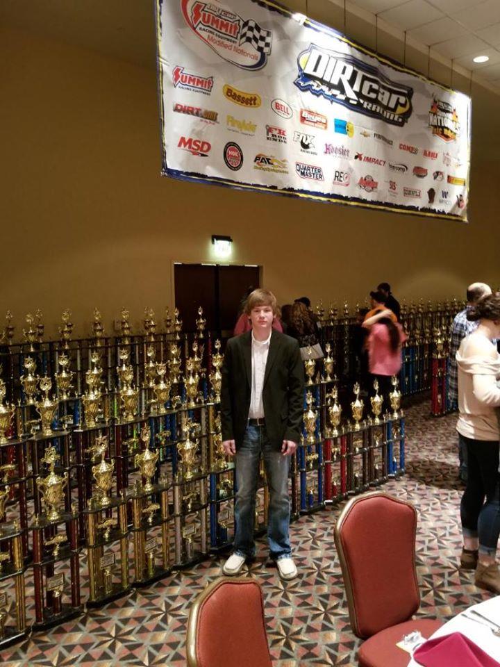 14-year-old Mitch Thomas heads to Springfield, IL for 2019 DIRTcar Racing Awards Banquet